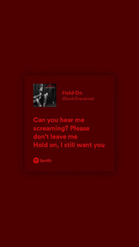 Hold On Lyrics, Please Dont Leave Me, Lyrics Spotify, Chord Overstreet, I Still Want You, I Scream, Music Quotes, Want You, Song Lyrics