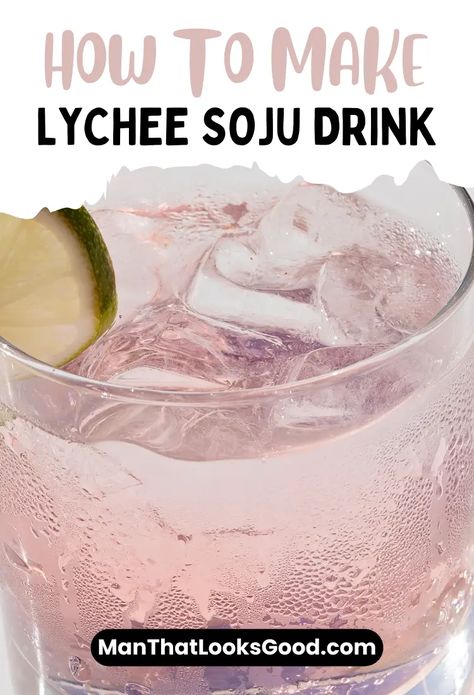 Lychee Soju Drink Soju Cocktail Recipes, Soju Drink, Soju Recipes, Lychee Recipes, Soju Drinks, Lychee Cocktail, Soju Cocktail, Lychee Martini, Lychee Fruit