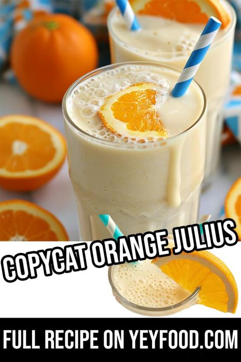 Copycat Orange Julius, Cinnamon Bread Easy, Ham Balls, Orange Julius Recipe, Hacks For Home, Lemon Mousse, Orange Julius, Orange Juice Concentrate, Dairy Free Alternatives