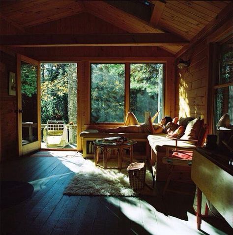 Dream House In The Woods, Forest House, Cabin Life, Cabin Fever, Cabin In The Woods, House Room, Cabins In The Woods, House In The Woods, Large Windows