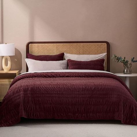 Amazon.com: EVERGRACE Luxury Velvet Quilt Set King Size, Ultra Soft Velvet Bedding, Ruched Velvet Bedspread Coverlet Set, Lightweight Velvet Comforter Set with 2 Matching Shams for All Season, Burgundy : Everything Else Wreaths On Kitchen Cabinets, Maroon Bedding, Types Of Cabinet Doors, Burgundy Bedding, Velvet Bedding, Velvet Bedspread, Minimalist Christmas Decor, Velvet Comforter, Kitchen Cabinets Decor