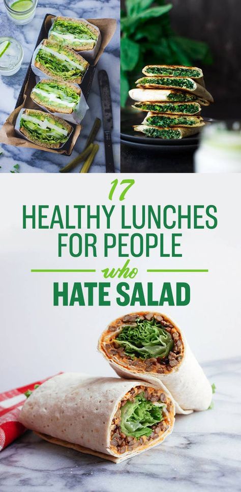 17 Healthy Lunches For People Who Hate Salad Smoothie Detox, Eat Salad, Salad Pasta, Healthy Lunches, Lunch Menu, Chapati, Lunch Snacks, Detox Smoothie, 21 Day Fix