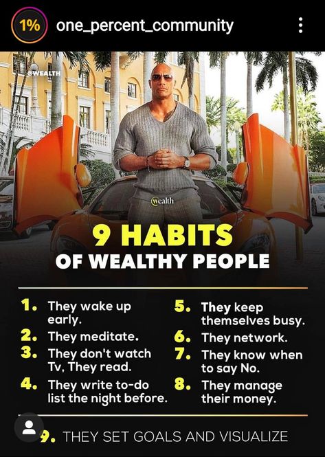 Millionaire Habits Successful People, Habits Of Millionaires, Successful People Habits, Millionaire Mindset Quotes, Citation Entrepreneur, Wealthy People, Tunnel Vision, Man Up Quotes, Devotional Quotes