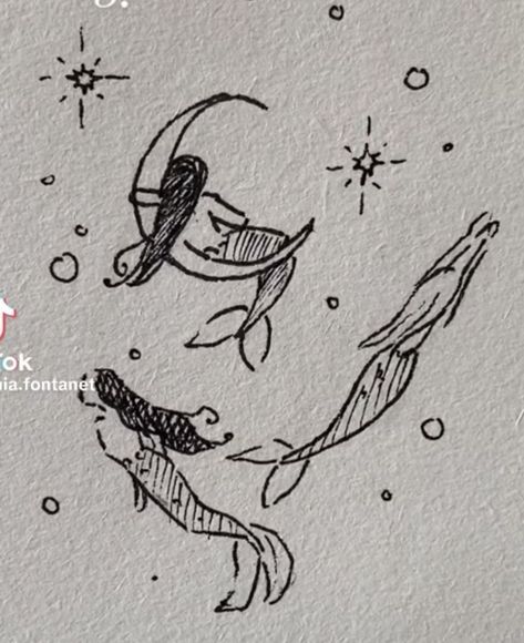 Mermaid Drawings, Cute Doodle, Doodles Drawings, Cute Doodles Drawings, Cute Doodle Art, Doodle Art Designs, Mini Drawings, Sketchbook Ideas, Things To Draw