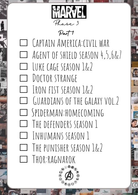 Marvel Movies List, The Punisher Season 1, Marvel Movie, Luke Cage, Spiderman Homecoming, Marvel Captain America, Iron Fist, Movie List, Doctor Strange