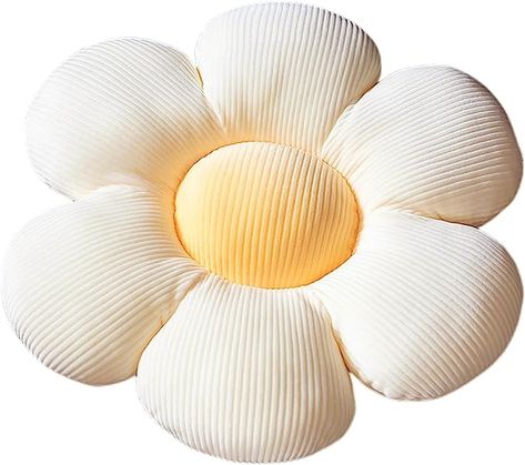 Amazon.com: Baiyuruodie Flower Pillow Cute Pillows Seating Cushion Flower Pillow Indie Flower Shaped Pillow (40cm, Creamy-White) : Home & Kitchen Flower Cushion, Pillow Flower, Bed Rest Pillow, Cute Pillow, Reading Pillow, Car Cushion, Flower Throw Pillows, Comfortable Pillows, Indie Room