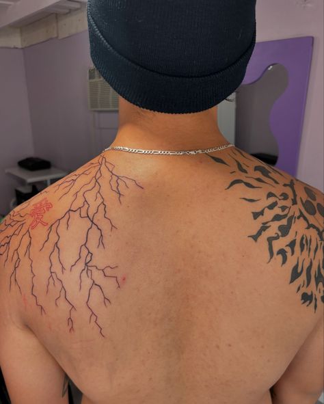 Any Naruto fans?? Peep the healed curse mark 🙂‍↕️ #naruto #tattoo #femaletattooartist Cursed Mark Tattoo, Naruto Inspired Tattoos, Curse Tattoo, Sasuke Curse Mark Tattoo, Sasuke Tattoo, Curse Mark Tattoo, Curse Mark, Black Men Tattoos, Mark Tattoo