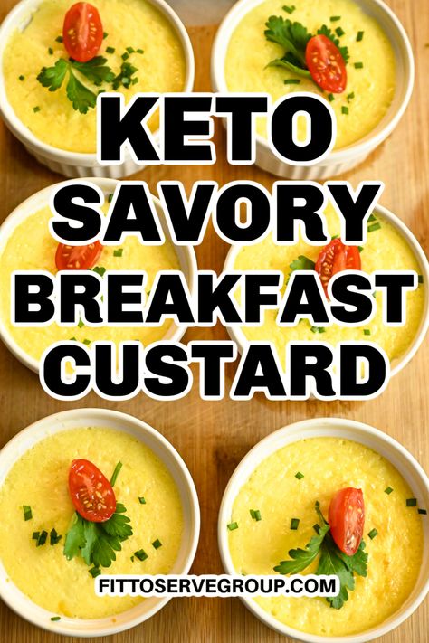 Low Carb Custard Recipes, Savory Custard Recipe, Breakfast Custard Recipe, Sugar Free Egg Custard, Easy Egg Custard, Keto Egg Custard, Low Carb Custard, Savory Custard, Breakfast Custard