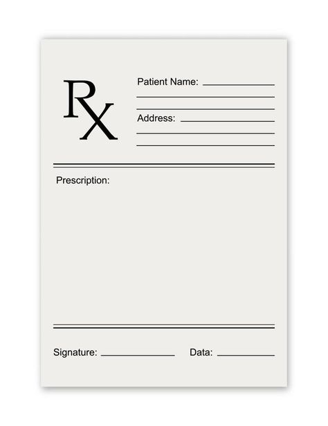 Rx medical prescription empty blank Medical Insurance, Modern Flat, Medical Prescription, Free Graphic Design, Health Care, Vector Free, Vector Illustration, Medical, Clip Art