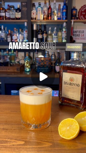 The Cocktail Library on Instagram: "Amaretto Sour 🥃 | The best and only way to make this classic cocktail ✨  Send to a friend who needs to try this! 👇  Recipe:  50ml @disaronno_official Amaretto 25ml Lemon Juice 2-3 Dashes of Angostura Bitters 15ml @monin_uk Sugar Syrup 1 Egg White  #drinkstagram #amarettosour #amaretto #easycocktails #easycocktailrecipes #classiccocktails #drinkinspo #explorepage✨ #homebartender #cocktailrecipe" Amaretto Sour Recipe Easy, Disaronno Cocktails, Amaretto Cocktails, Amaretto Sour Recipe, Amaretto Sour Cocktail, Amaretto Sour, Send To A Friend, Sugar Syrup, Angostura Bitters