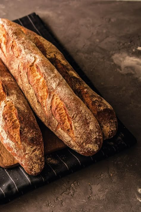 Baguette Food Photography, French Bread Baguette, Baguette Aesthetic, Baguette Photography, France Bread, Bread Aesthetic, France Baguette, Paris Baguette Bakery, French Baguette