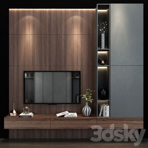 Tv Cabinet Wall Design, Modern Tv Room, Tv Unit Furniture Design, Tv Unit Decor, Modern Tv Wall Units, Modern Tv Wall, Living Room Tv Unit, Tv Room Design, Tv Wall Decor