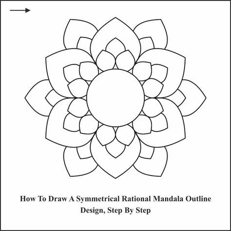 Symetry Drawings Simple, Symmetrical Drawing, Mandala Outline, Outline Design, Ornament Drawing, Glass Paintings, Geometric Pattern Art, Simple Mandala, Outline Designs