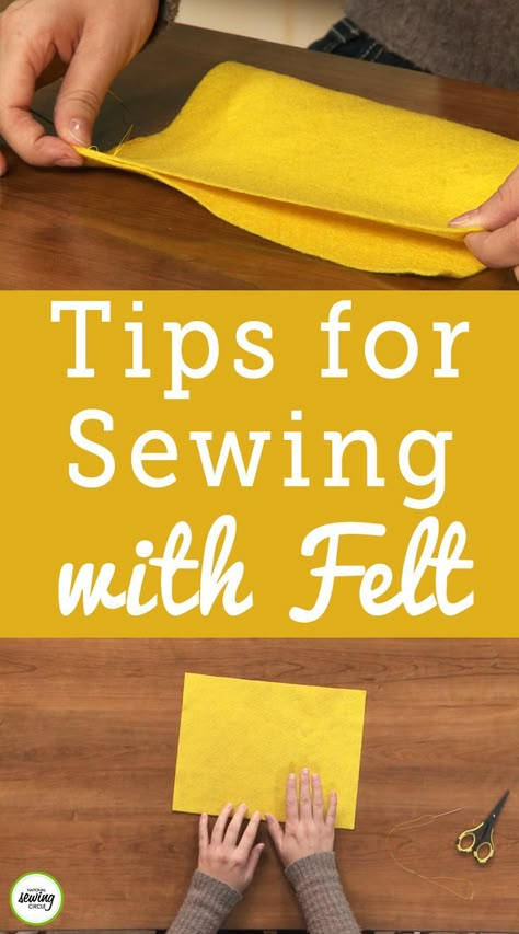 Tips For Sewing, Sewing Circles, Beginner Sewing Projects Easy, Leftover Fabric, Sewing Projects For Beginners, Sewing Skills, Felt Fabric, Sewing Tips, Sewing For Beginners