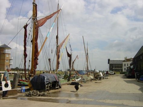 Standard Quay, Faversham, Kent, England Thames Barges, Faversham Kent, Canal Barge, How To Disappear, Kent Uk, Kent England, Home Town, Sailing Ships, By The Sea