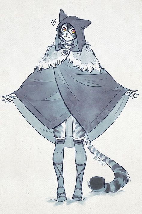 Khajiit Art, The Elder Scrolls, Cat Character, Dungeons And Dragons Characters, Dessin Adorable, Snow Leopard, Elder Scrolls, Dnd Characters, Cat Girl