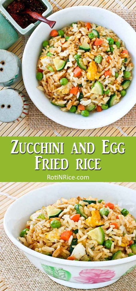 Rice Zucchini Recipe, Zucchini Fried Rice, Rice And Zucchini Recipes, Zucchini Rice Recipes, Fried Rice With Zucchini, Rice With Zucchini, Rice And Zucchini, Zucchini And Rice, Rice Alternatives