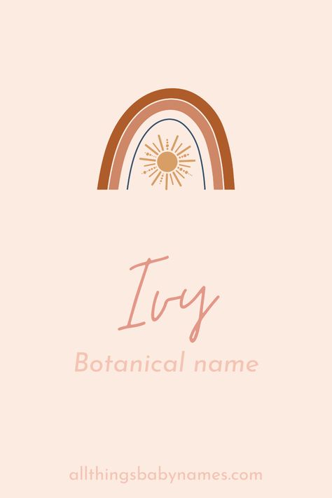 Ivy name meaning, origin and more. View our database of thousands of baby names and curated name lists to help you find the perfect name for your baby. Ivy Name Tattoo, Ivy Name, Ivy Girl, Baby Name Meaning, Uncommon Baby Names, Female Character Names, Old English Words, Vision Book, Patterns Wallpaper