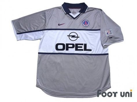 #parissaintgermain #psg #parissaintgermain1999 #parissaintgermain2001 #parissaintgermainaway #parissaintgermainshirt #parissaintgermainuniform #parissaintgermainjersey #psg1999 #psg2001 #opel - #footunijapan #footuni #onlinestore #onlineshop #football #soccer #footballshirt #footballjersey #footballuniform #soccershirt #soccerjersey #socceruniform #jersey #uniform #vintageclothing #vintagejersey #vintagefootballshirt #vintage #classic #retro #old #fussball #collection #collector #collective Psg Retro Jersey, Nike Football Kits, Psg Jersey, Football Jersey Outfit, Jersey Uniform, Vintage Football Shirts, Retro Football Shirts, Football Uniform, Soccer Uniforms