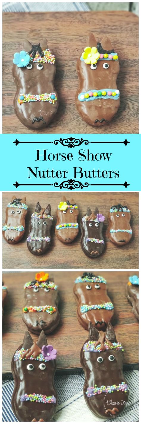 Horse Show Nutter Butter Cookies Derby Cookies, Oreo Ideas, Farm Week, Soft Peanut Butter Cookies, Car Cookies, Cold Pressed Coconut Oil, Nutter Butter Cookies, Treat Toppers, Bread Oven