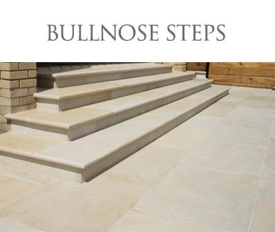 Bullnose Steps Front Door Steps, Landscape Gardening, Outdoor Paving, Patio Steps, Sandstone Paving, Patio Slabs, Stone Steps, Landscape Stone, Gardening Design