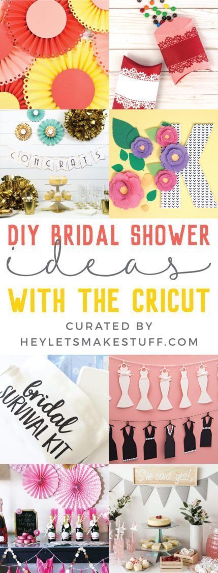 Gather your best friends and get ready for the big day! Add the bling, the glam, the fun, and all sorts of special touches with these DIY bridal shower ideas with the Cricut. Diy Bridal Shower Ideas, Couples Wedding Shower Themes, Diy Floral Monogram, Bridal Shower Decorations Elegant, Bridal Survival Kit, Diy Bridal Shower, Perfect Bridal Shower Gift, Diy Outdoor Weddings, Bridal Shower Decorations Diy