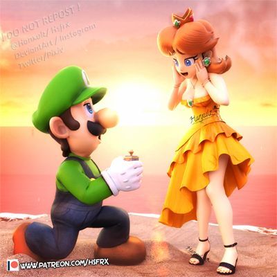 Daisy Nintendo, Daisy X Luigi, Daisy And Luigi, Luigi And Daisy, Iconic Movie Characters, Super Mario Games, Nintendo Princess, Gamecube Games, Mario Y Luigi