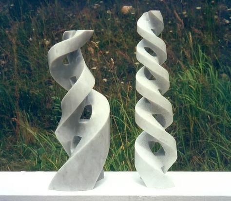 Clay Coil Sculpture, Curved Sculpture, Spiral Sculpture, Sculpture Water, Spiral Form, Abstract Objects, Minimalist Sculpture, Form Architecture, Geometric Volume