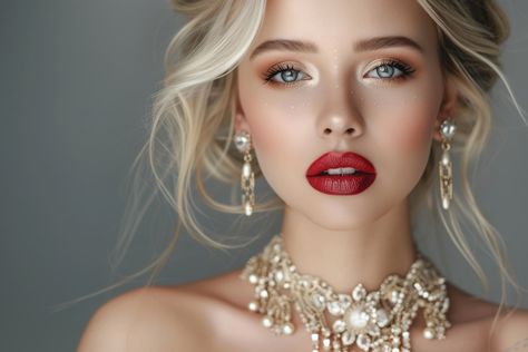 Top Holiday 2024 Makeup Trends 2024 Holiday Makeup, Holiday Makeup 2024, Winter Wedding Makeup For Blondes, Frost Makeup Look, 2025 Makeup Trends, Holiday Makeup Looks Christmas Classy, Make Up For Pale Skin, Christmas Glam Makeup, Frosted Makeup