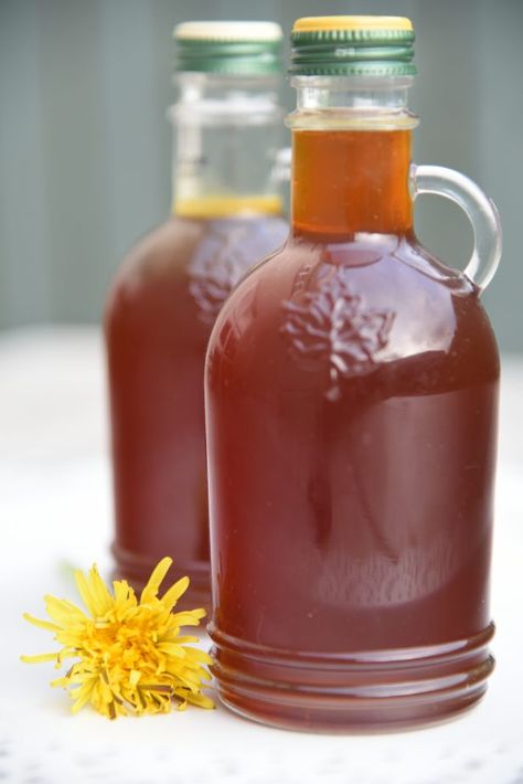 Dandelion Syrup, Cough Relief, Medicine Chest, Keep Walking, Dandelion Recipes, How To Get Thick, Fresh Bread, Small Bottles, The Army