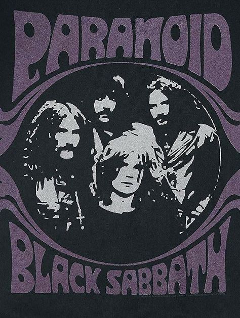 Black Sabbath Poster, Black Sabbath, The Band, Band, Purple, Black