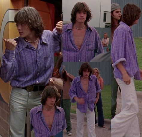 Dazed And Confused Outfits Men, Pink And White Outfit Men, Randall Pink Floyd, Mens 80s Outfit, Young Jason London, Dazed And Confused Randall, Pink From Dazed And Confused, Dazed And Confused Wallpaper Iphone, Randall Floyd Dazed And Confused