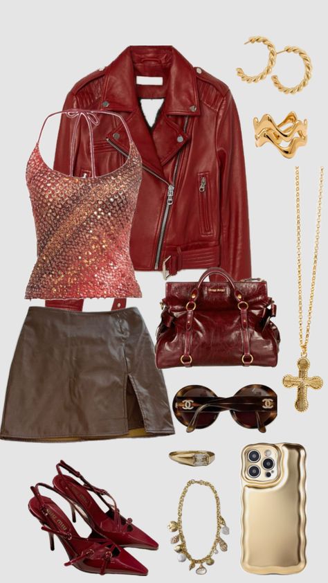 #outfit #ootdstyle #ootd #gold #red #ahsstyle #ahs #streetwear #streetwearootd #ootdstyle Cute Casual Outfits, White Background, Fashion Inspo, Casual Outfits, Adult Outfits, Ootd, Street Wear, Red, Gold