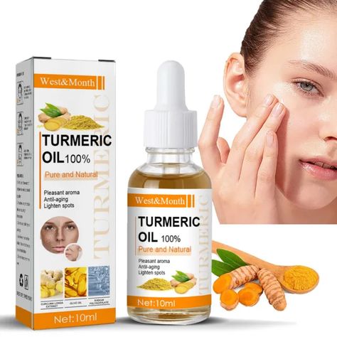 Moisturizing Skin Care, Turmeric Essential Oil, Turmeric Oil, Dark Spots On Face, Brown Spots Removal, Cold Symptoms, Forehead Wrinkles, Dark Spot Corrector, Remove Dark Spots