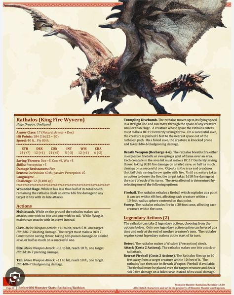 Dnd Monsters Low Level Homebrew, Monster Hunter Dnd 5e, Dnd Wyvern, Monster Hunter Dnd, Drake Dnd, Shadow Creatures, Dnd Stats, Dungeons And Dragons 5e, Dnd Races