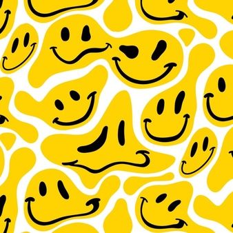 Premium Vector | Expressive eyes and mouth, smiling, crying and surprised character face expressions vector illustration set Smile Pattern, Smiley Faces, Premium Vector, Smiley, Yellow, Pattern, White, Black, Art