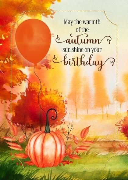 Balloon Pumpkin, Happy Birthday Aunt, Balloon Card, Happy November, November Birthday, Fall Birthday, Happy Birthday Greetings, Birthday Images, Masculine Cards