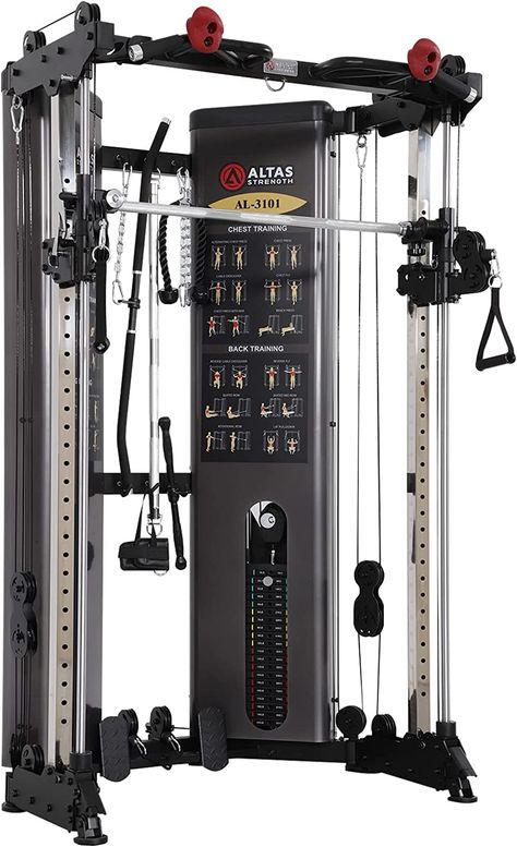 Altas Strength Folding Home Gym Smith Machine with Pulley System Gym Squat Rack Weight Bar Upper Body Strength Training Leg Developer Commercial Fitness Equipment Included Accessories 3101 Gym Squat Rack, Upper Body Strength Training, Home Gym Machine, Commercial Fitness Equipment, Weight Bar, Gym Setup, Bungalow Style House Plans, Pulley System, Workout Splits