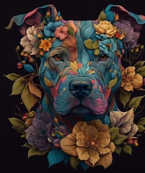 Pitbull Art Wallpaper, Pitbull Art Drawing, Pitbull Wallpaper, Pet Portrait Tattoos, Pitbull Art, Portrait Tattoos, Different Artists, All Things Purple, Neon Art