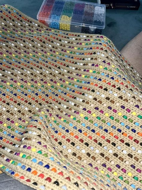 Weighted Blanket Diy, Blankets Diy, Crochet Pony, Pony Bead Patterns, Weighted Blankets, Crochet Blanket Afghan, Crochet Design Pattern, Weighted Blanket, Pony Beads