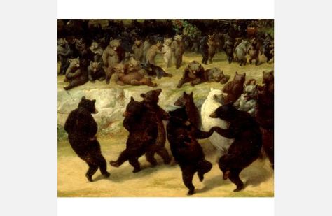 New-York Historical Society | The Bear Dance Snake Painting, Dance Painting, Most Famous Paintings, Bear Paintings, Dance Paintings, Snake Art, Dance Poster, Dancing Bears, Vintage Fairies