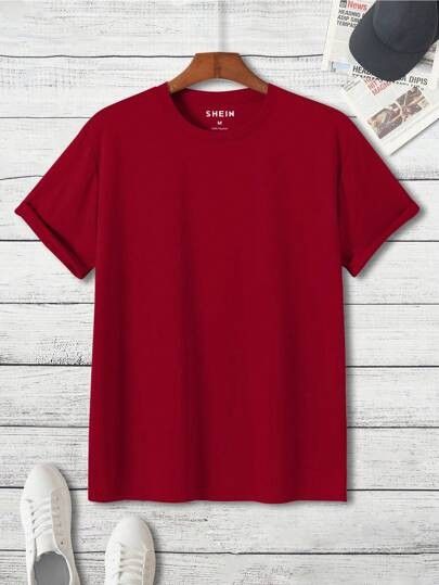 Maroon Tshirt, Mockup Camisa, Wine Tshirts, Chino Joggers, Club Color, Face Characters, Red Tee, Design Posters, Tshirt Mockup