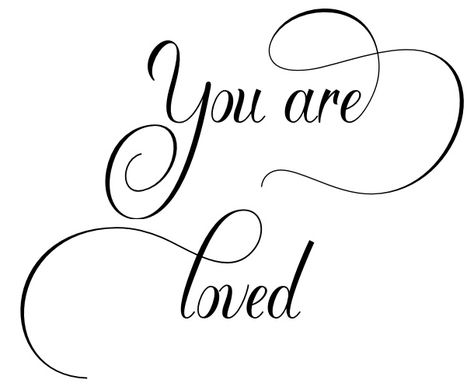 You Are Loved Tattoo, Loved Tattoo, Lettering Drawing, Love Yourself Tattoo, Greeting Words, Hand Lettering Drawing, Christian Business, Hand Lettering Alphabet, Angel Cards