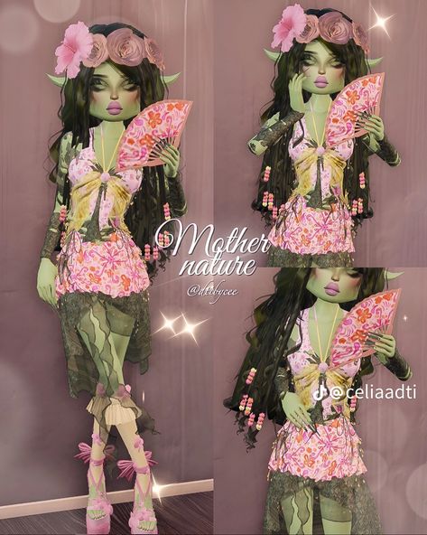 Summer Modest Outfits, Nature Outfits, Element Dress, Aesthetic Roblox Royale High Outfits, Nature Dress, Tropical Dress, Game Dresses, Play Dress, Red Valentino