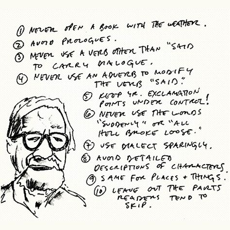 Elmore Leonard: On Writing Elmore Leonard, Writer Tips, Henry Miller, Writers Write, John Travolta, George Orwell, Ernest Hemingway, Writing Life, Quentin Tarantino