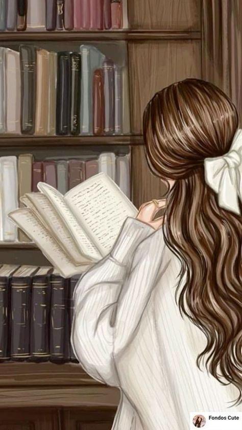 Book Wallpaper, Illustrator Artist, Girly Art Illustrations, Girl Reading, Dreamy Art, Artist Style, Book Girl, Cute Wallpaper Backgrounds, Girly Art