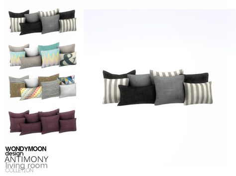 - Antimony Living - Cushion (2x1)  Found in TSR Category 'Sims 4 Miscellaneous Decor' Sims 4 Cc Furniture Living Rooms, Sims 4 Beds, Sims 4 Kitchen, Die Sims 4, The Sims 4 Pc, Sims 4 Bedroom, Sims 4 Clutter, The Sims 4 Packs, Sims 4 Game Mods