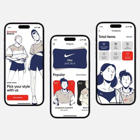 Hi there!  Meet the new mobile app concept. This one was designed using flat illustrations. Credits to @thomasrohlfs , the author of… | Instagram Restaurant Website Design, Concept Inspiration, Ecommerce App, App Concept, Mobile App Design Inspiration, Restaurant Website, Fitness Outfits, App Design Inspiration, Preppy Wallpaper