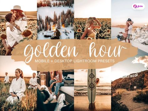 Sunset & Golden Hour Lightroom Presets Lightroom Filter, Aesthetic Lightroom Presets, Moody Lightroom Presets, Vintage Lightroom Presets, Vintage Filters, Summer Presets, Wedding Presets, Professional Lightroom Presets, Lightroom Editing