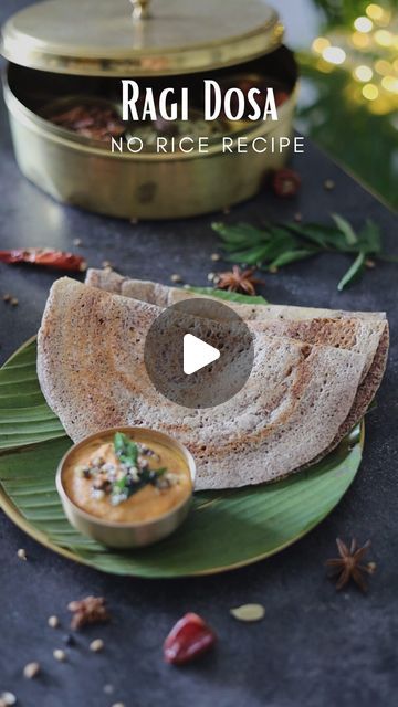 Cooking With Ghee, Ragi Recipes, Ragi Dosa, Everyday Breakfast, Onion Chutney, Recipe Developer, Green Coconut, Methi Seeds, Chicken Biryani Recipe